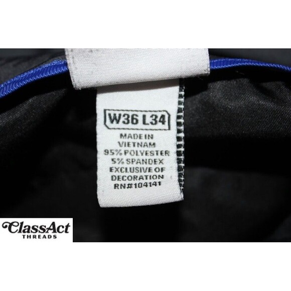 Slazenger Men's Black Stretch Golf Pants Stretch Flat Front 36" X 34" - Picture 3 of 7